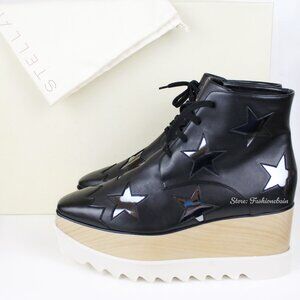 NEW Stella McCartney Elyse Star Platform Oxfords | Vegan Shoes Bold Street Style